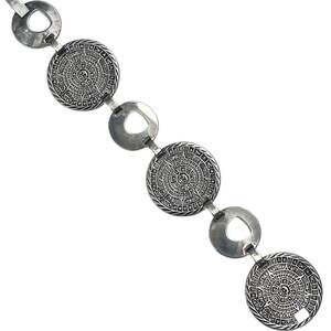 Vintage Mayan Calendar Sterling Silver Bracelet Taxco Mexico 45 grams